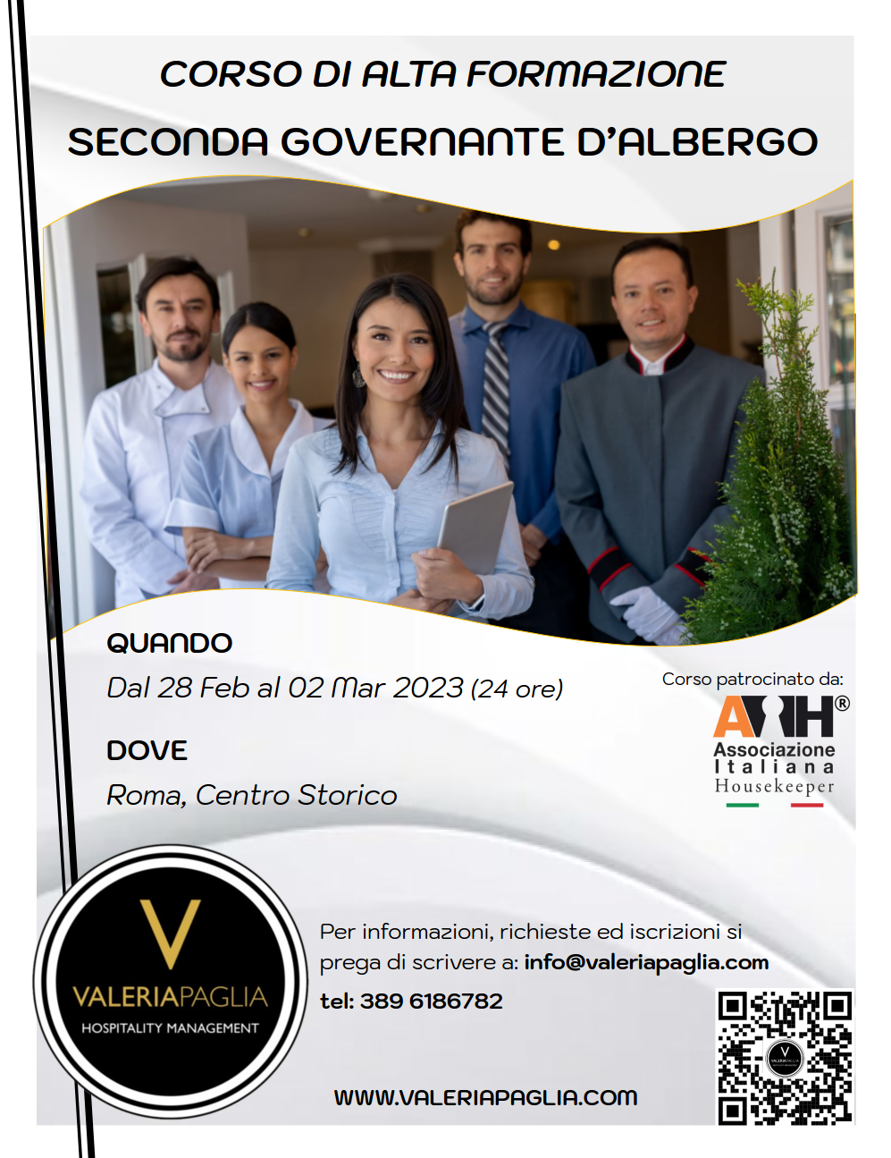 Corso di Alta Formazione Seconda Governante d’Albergo